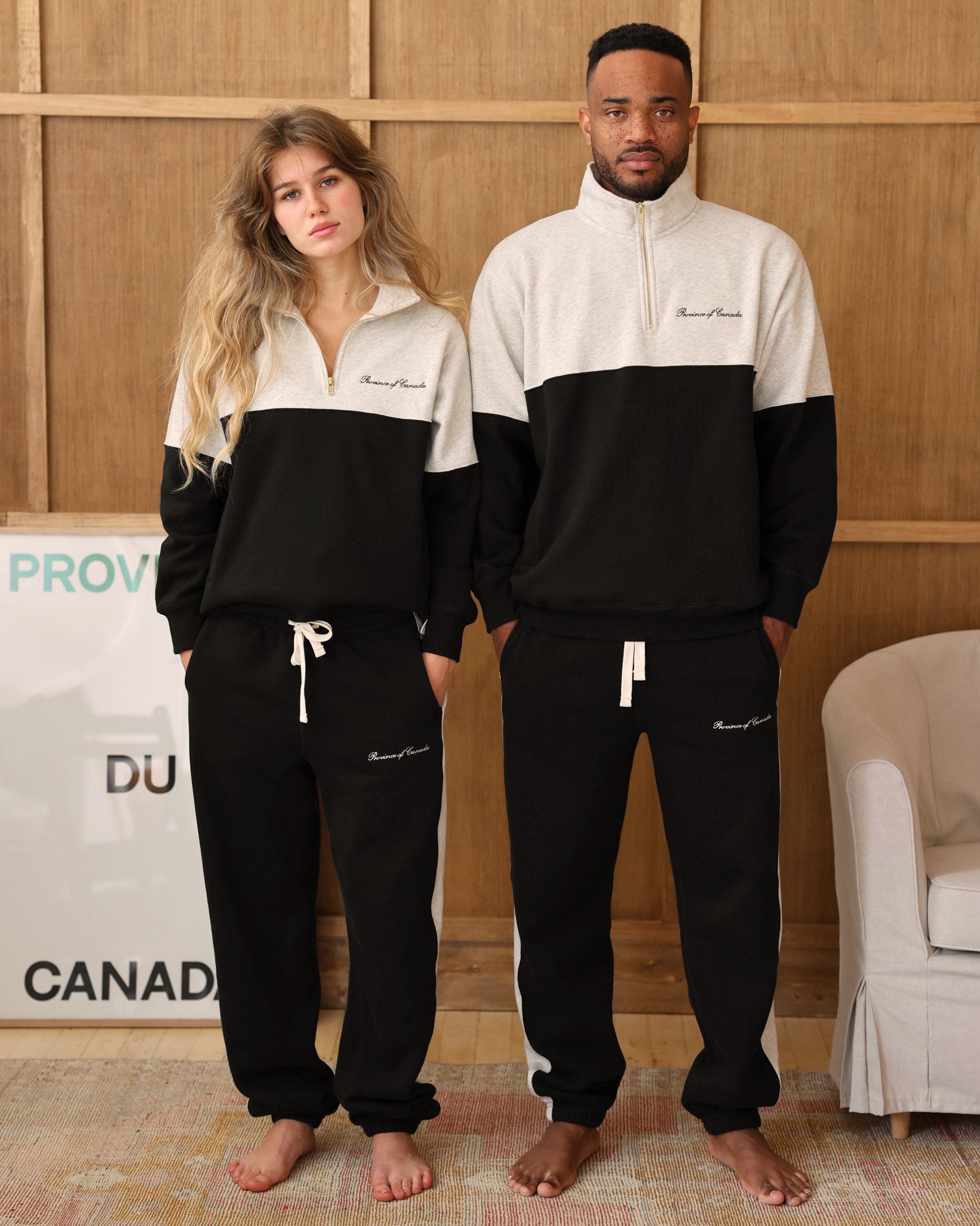 Club Fleece Half Zip Black - Unisex – Province of Canada Club Fleece Half Zip Black - Unisex – Province of Canada
