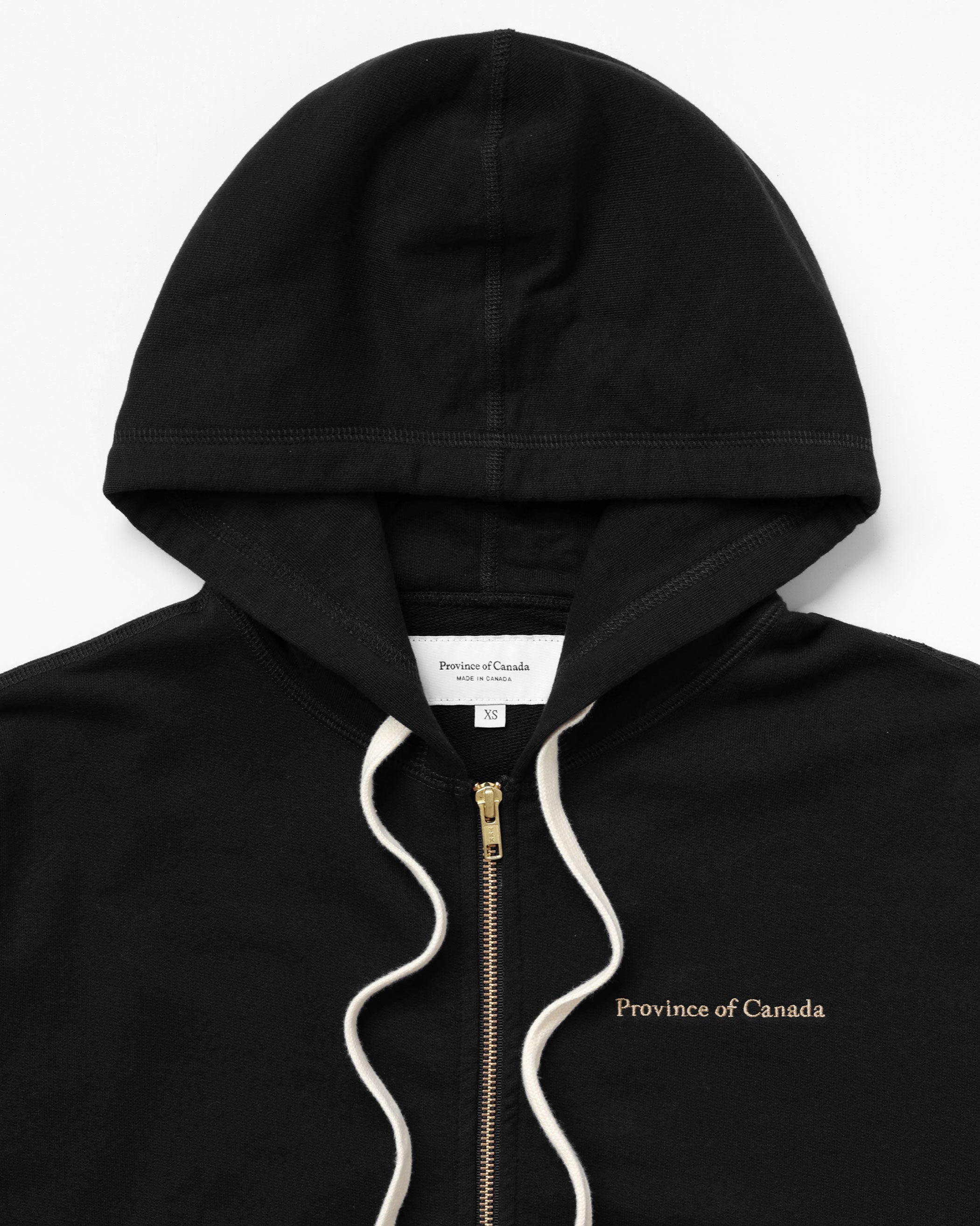 French Terry Zip Hoodie Black - Unisex – Province of Canada