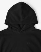 Made in Canada Flag Fleece Hoodie Black Unisex - Province of Canada