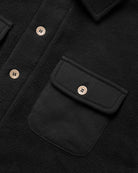 Made in Canada 100% Cotton Reverse Fleece Overshirt Black - Unisex - Province of Canada 