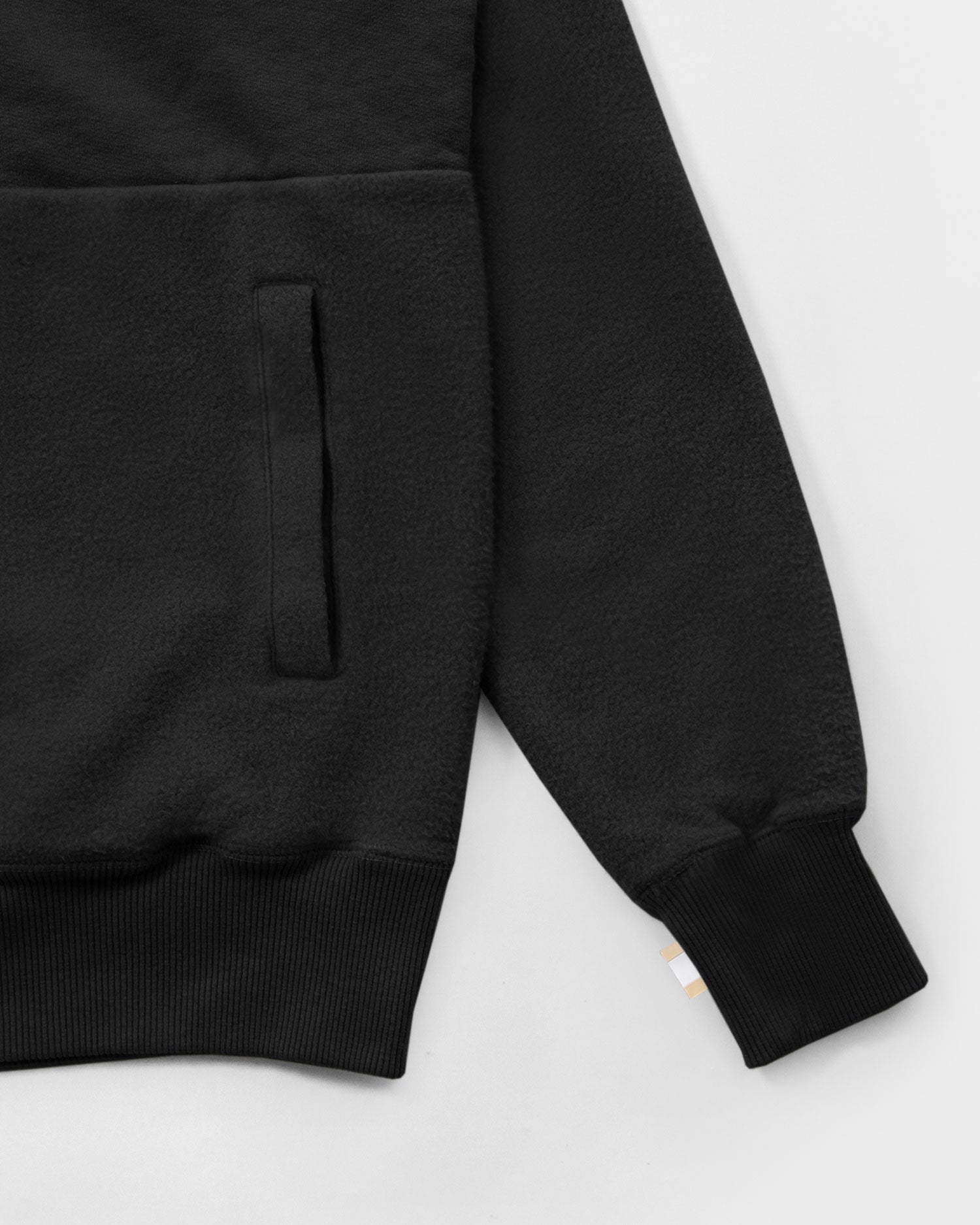 Reverse Fleece Pullover Black - Unisex - Made in Canada - Province