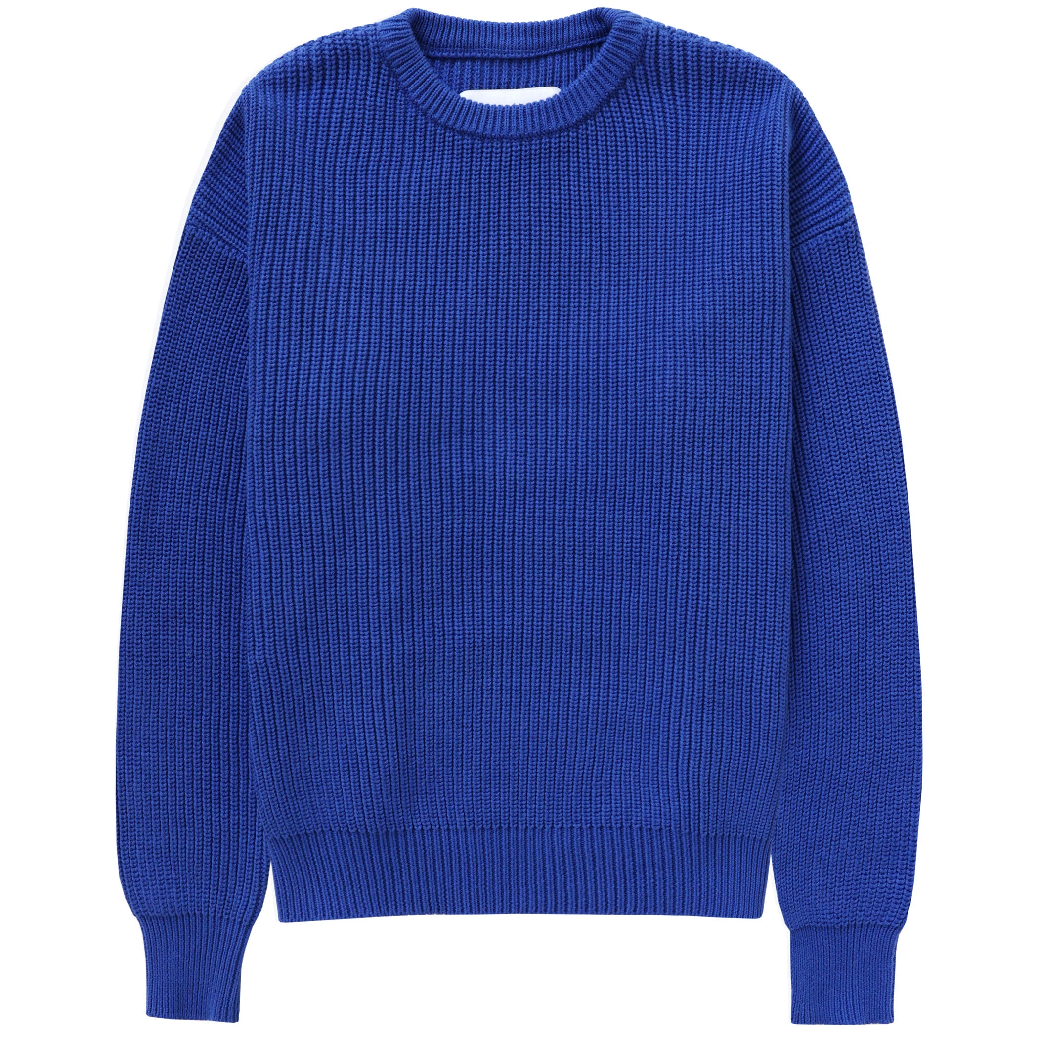 Made in Canada 100% Cotton Knit Sweater Royal Cobalt Blue - Unisex - Province of Canada