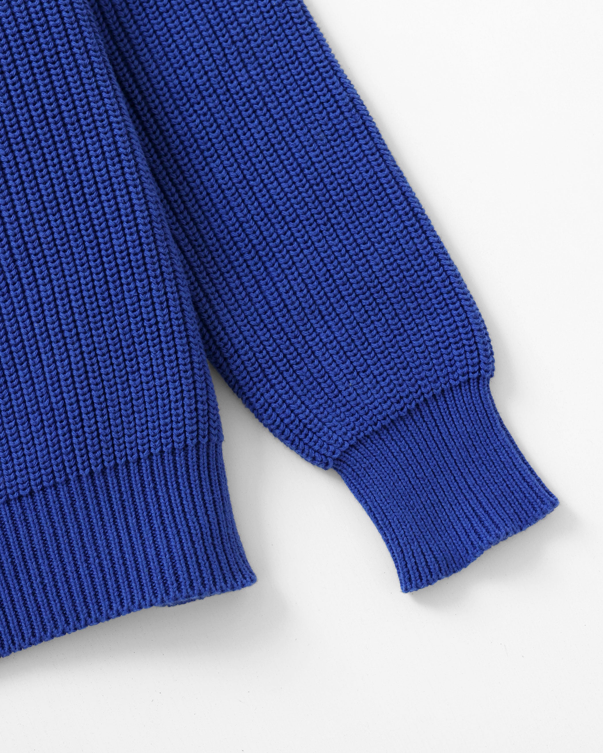 Made in Canada 100% Cotton Knit Sweater Royal Cobalt Blue - Unisex - Province of Canada