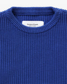 Made in Canada 100% Cotton Knit Sweater Royal Cobalt Blue - Unisex - Province of Canada