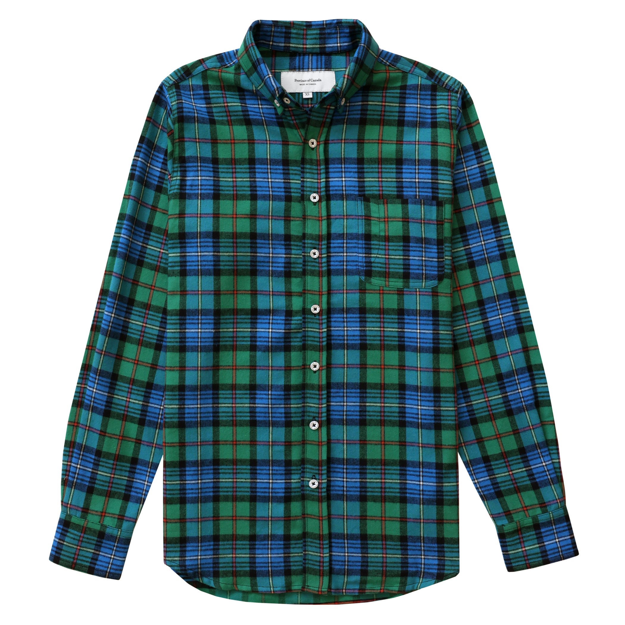 シャツ/ブラウス(長袖/七分) plaid flannel shirt Evergreen Plaid Flannel Shirt - Unisex - Made in Canada - Province