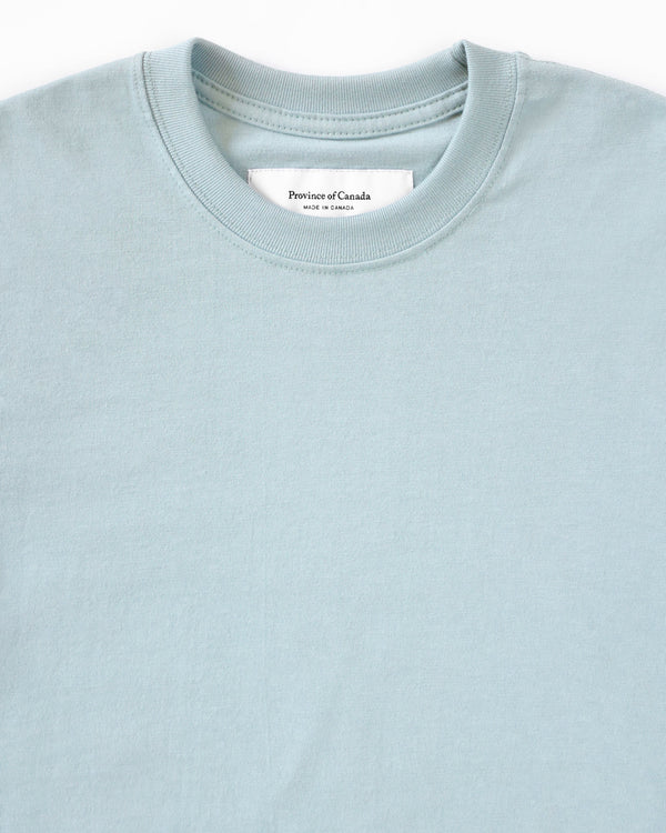 Made in Canada 100% Organic Cotton Monday Long Sleeve Blue Grey - Province of Canada
