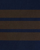 Made in Canada 100% Cotton Brackley Cushion Cover Navy and Brown - Province of Canada 