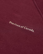 Made in Canada - French Terry Sweatshirt Burgundy - Unisex - Province of Canada