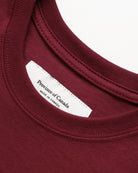 Made in Canada 100% Organic Cotton La Canadienne Womens Tee Shirt Burgundy - Province of Canada