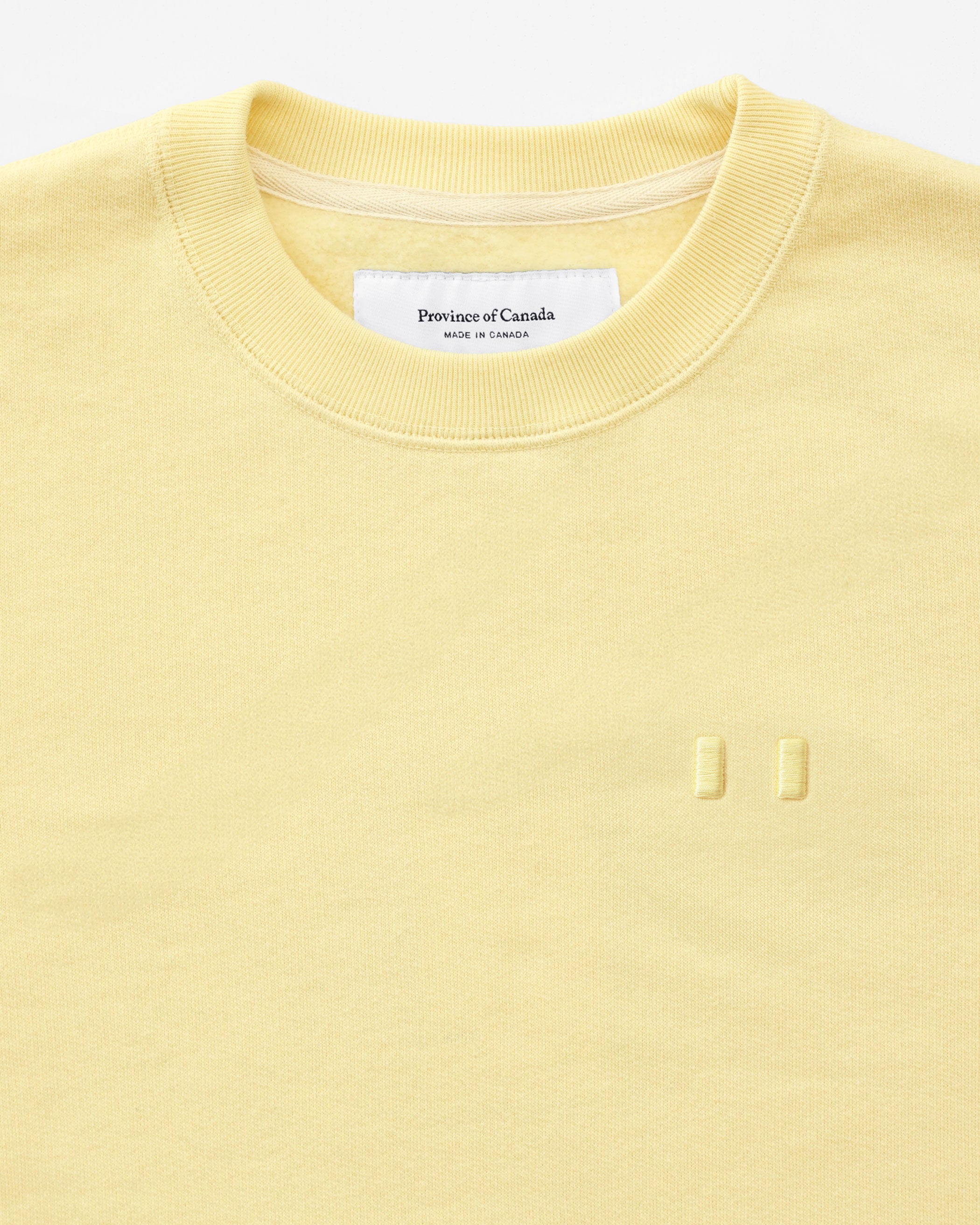 Made in Canada Flag Fleece Sweatshirt Butter - Unisex - Province of Canada