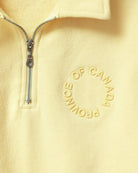Made in Canada Half Zip Fleece Sweatshirt Butter - Unisex - Province of Canada
