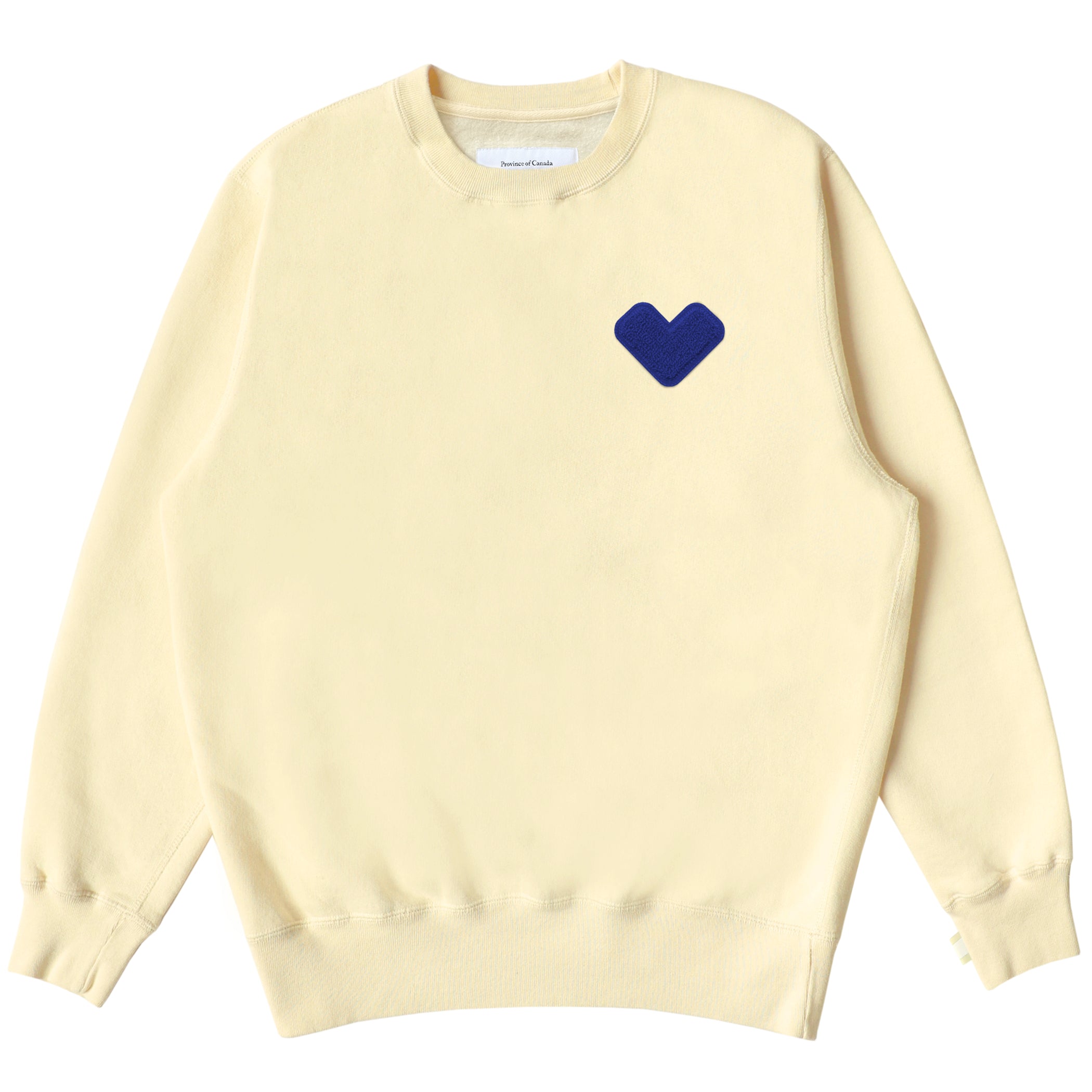 Made in Canada Heart Sweatshirt Butter - Unisex - Province of Canada