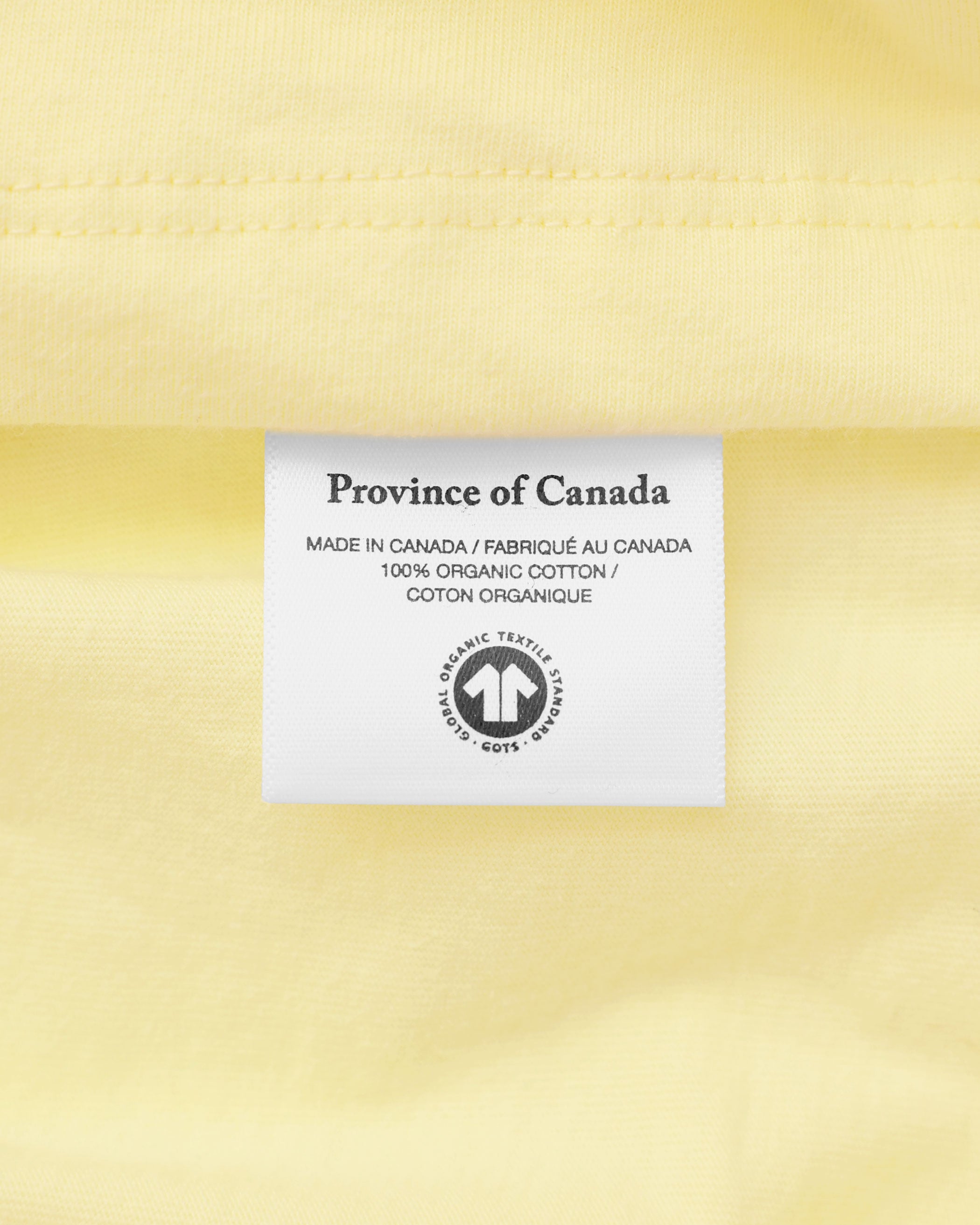 Made in Canada 100% Organic Cotton Monday Tee Butter - Unisex - Province of Canada 