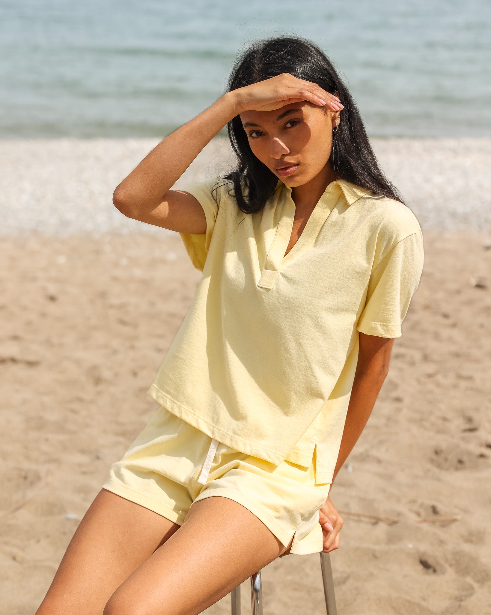 Made in Canada 100% Cotton Thursday Popover Tee Butter - Province of Canada