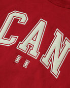 100% Cotton Fleece CAN Sweatshirt Red- Unisex - Province of Canada