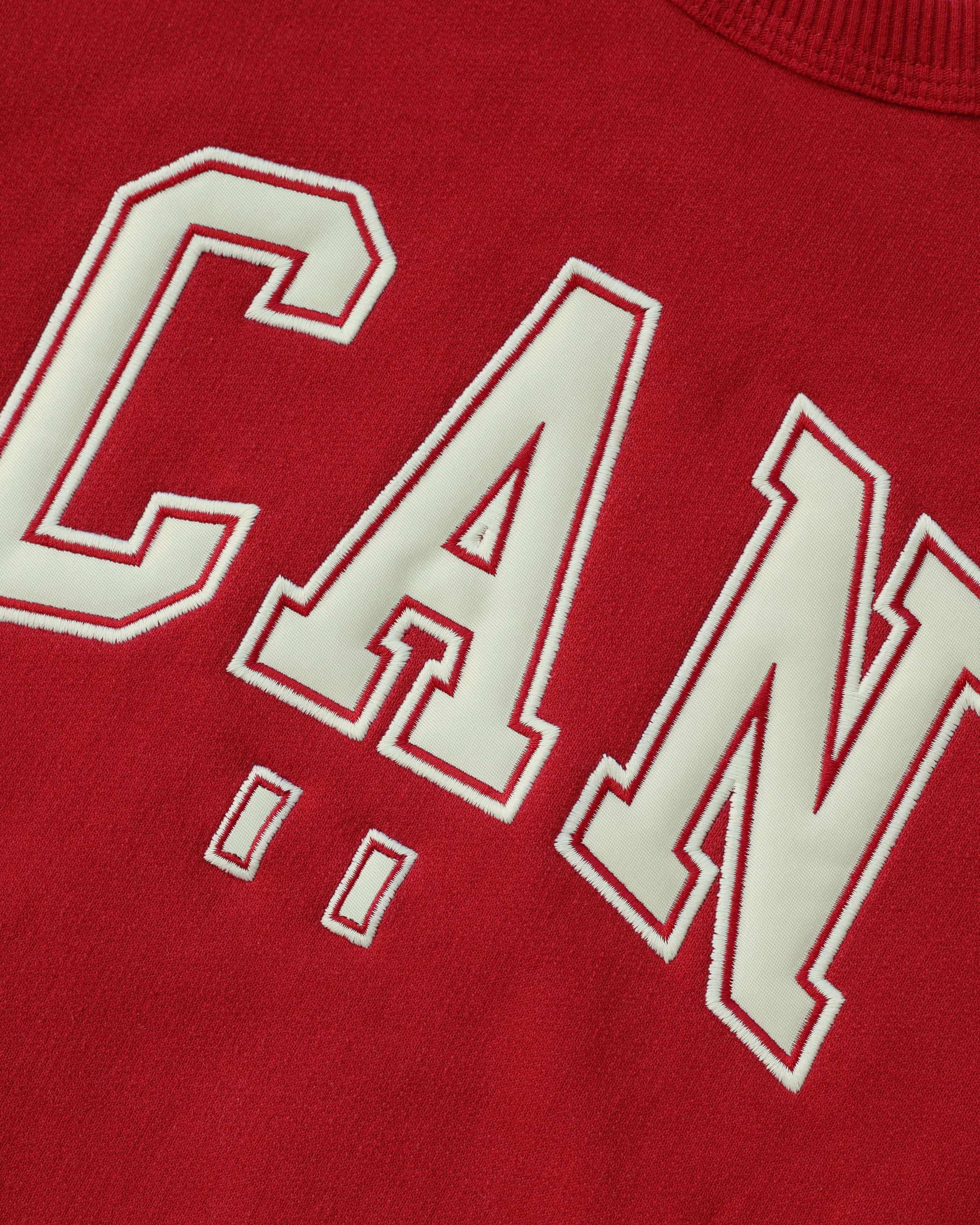 100% Cotton Fleece CAN Sweatshirt Red- Unisex - Province of Canada