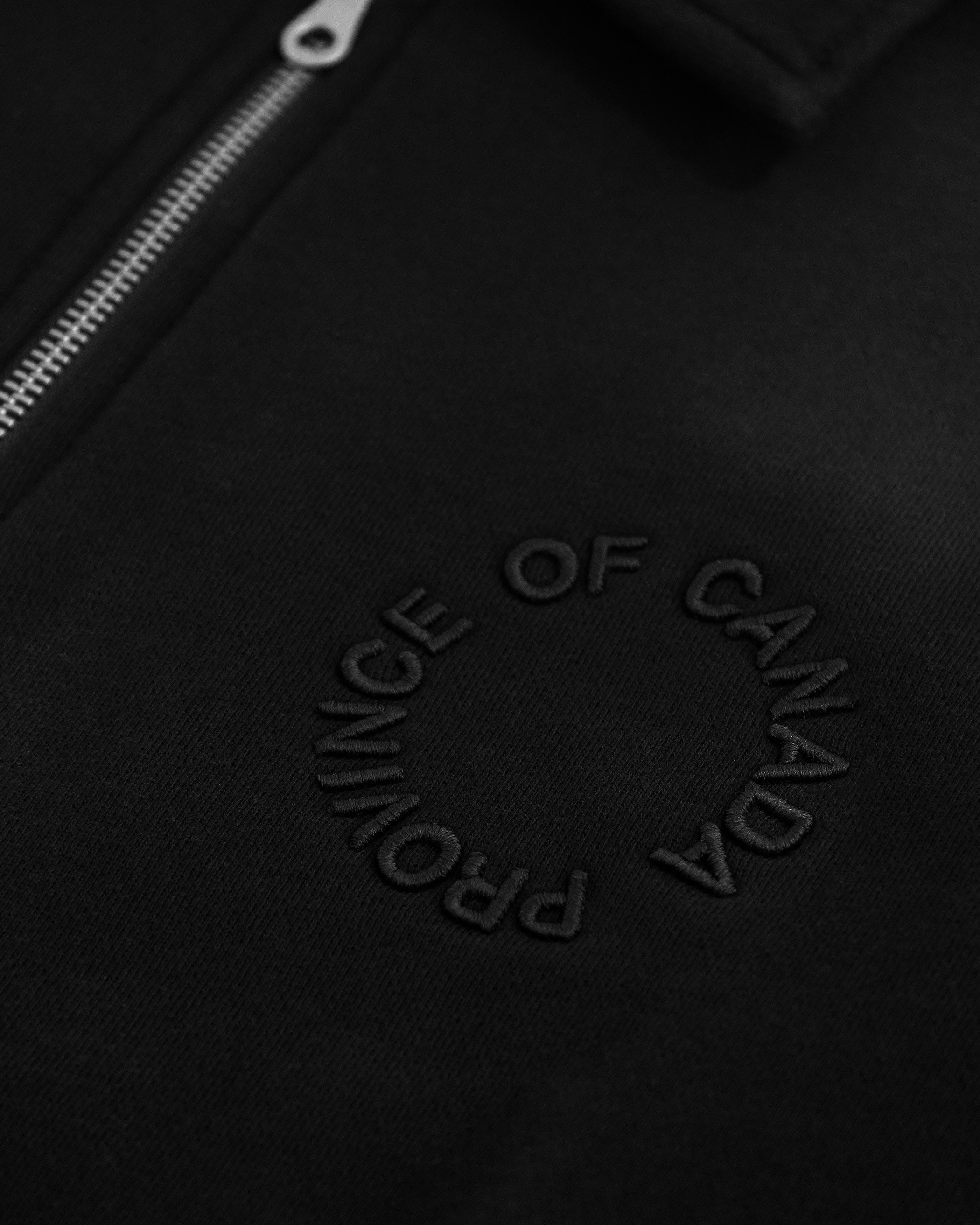 Half Zip Fleece Sweatshirt Black - Unisex – Province of Canada