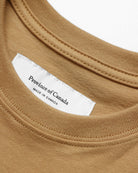 Made in Canada 100% Organic Cotton Monday Tee Camel - Province of Canada