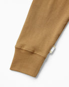 Made in Canada 100% Organic Cotton Long Sleeve Crop Top Camel - Province of Canada