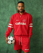 Made in Canada 100% Cotton Canada Button Pullover Red - Unisex - Province of Canada