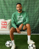 Made in Canada 100% Organic Cotton Canada Football Club Sweatshirt Green - Unisex - Province of Canada