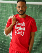 Made in Canada 100% Organic Cotton Canada Football Club Tee Red - Unisex - Province of Canada