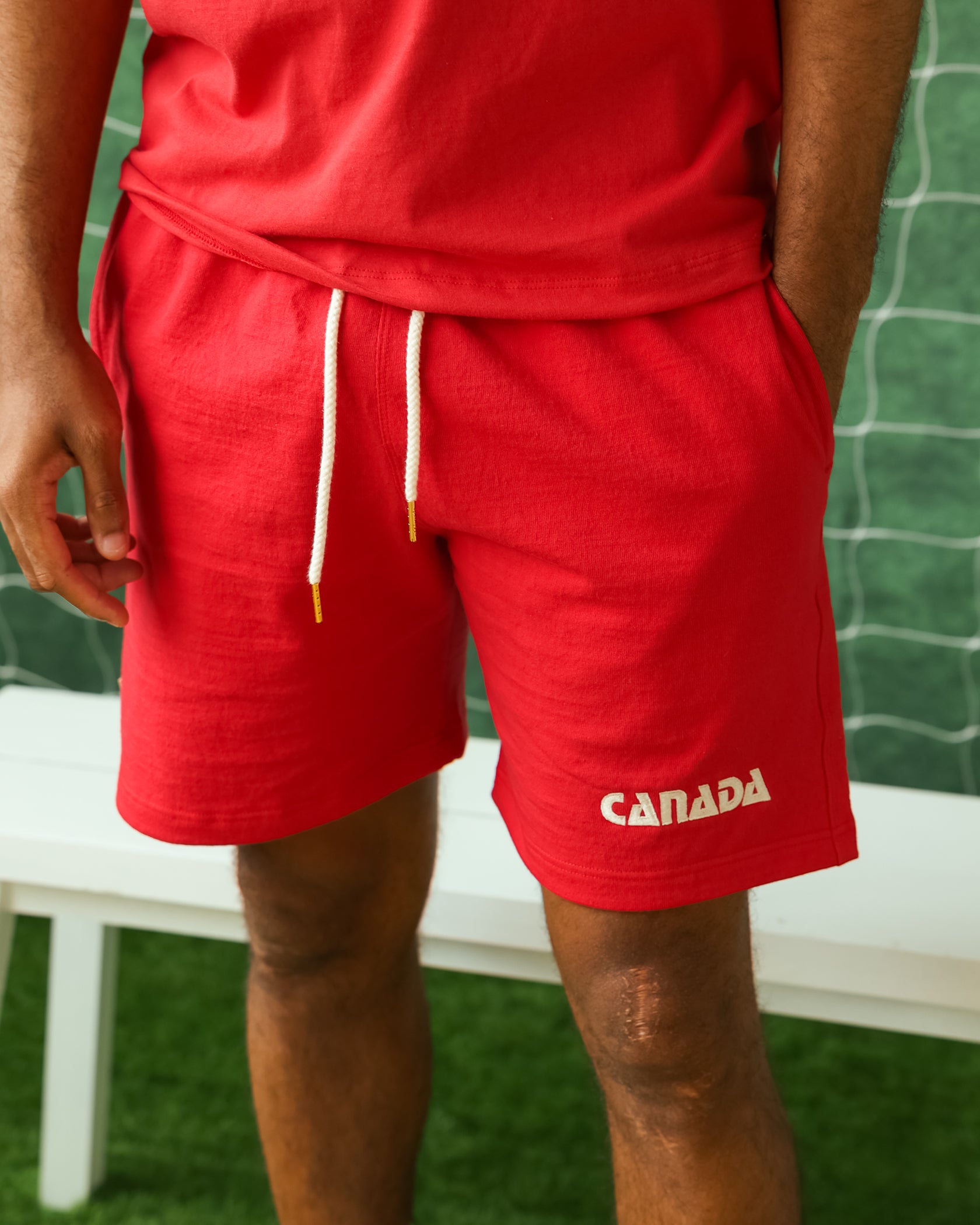 Made in Canada 100% Cotton Canada Shorts Red - Unisex - Province of Canada 