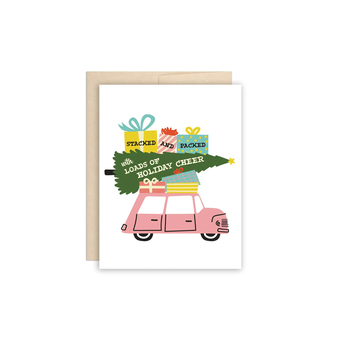 Car Loads of Holiday Cheer Gifts Christmas Greeting Card - Made in Canada - Province of Canada