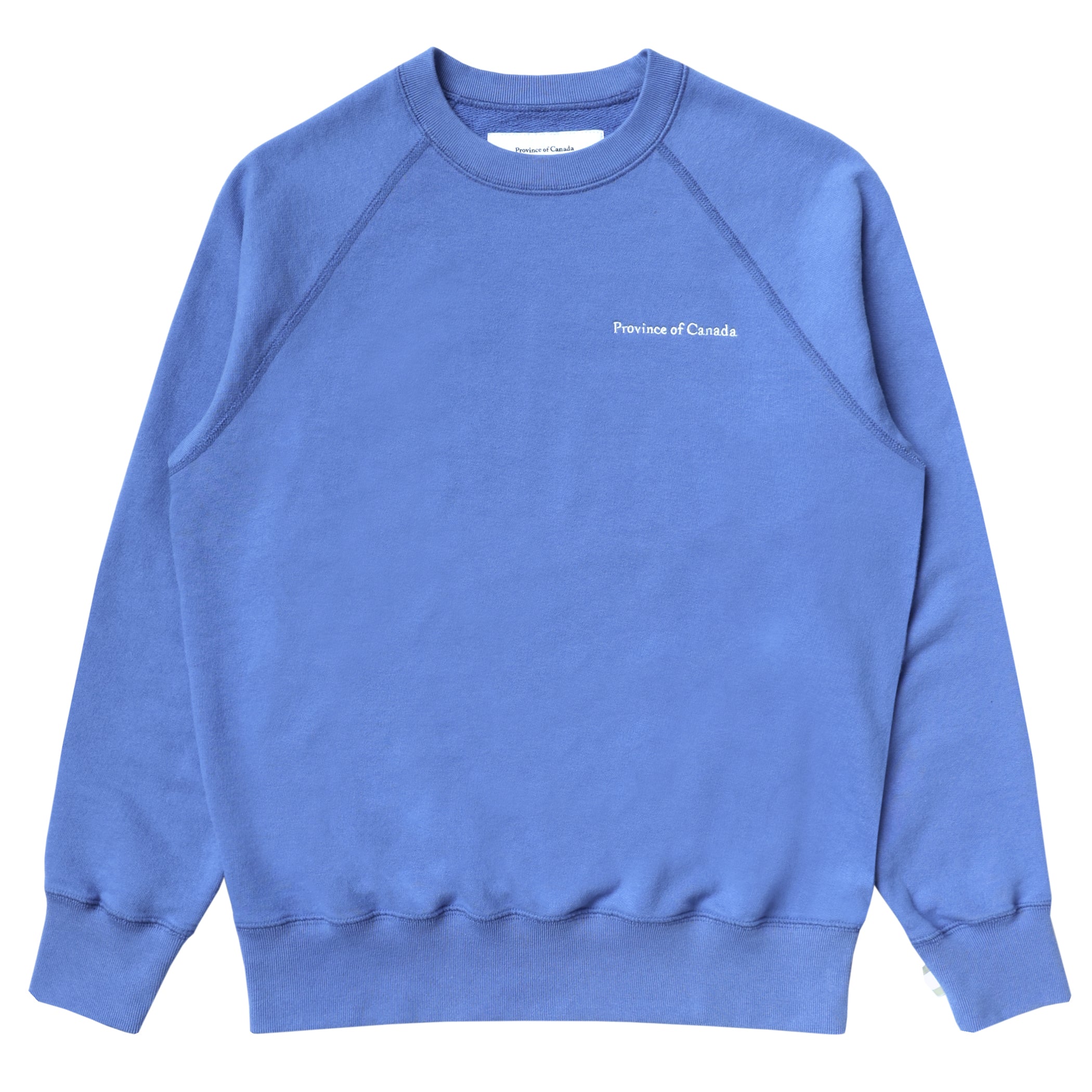 Made in Canada 100% Cotton French Terry Sweatshirt Cerulean Blue - Unisex - Province of Canada