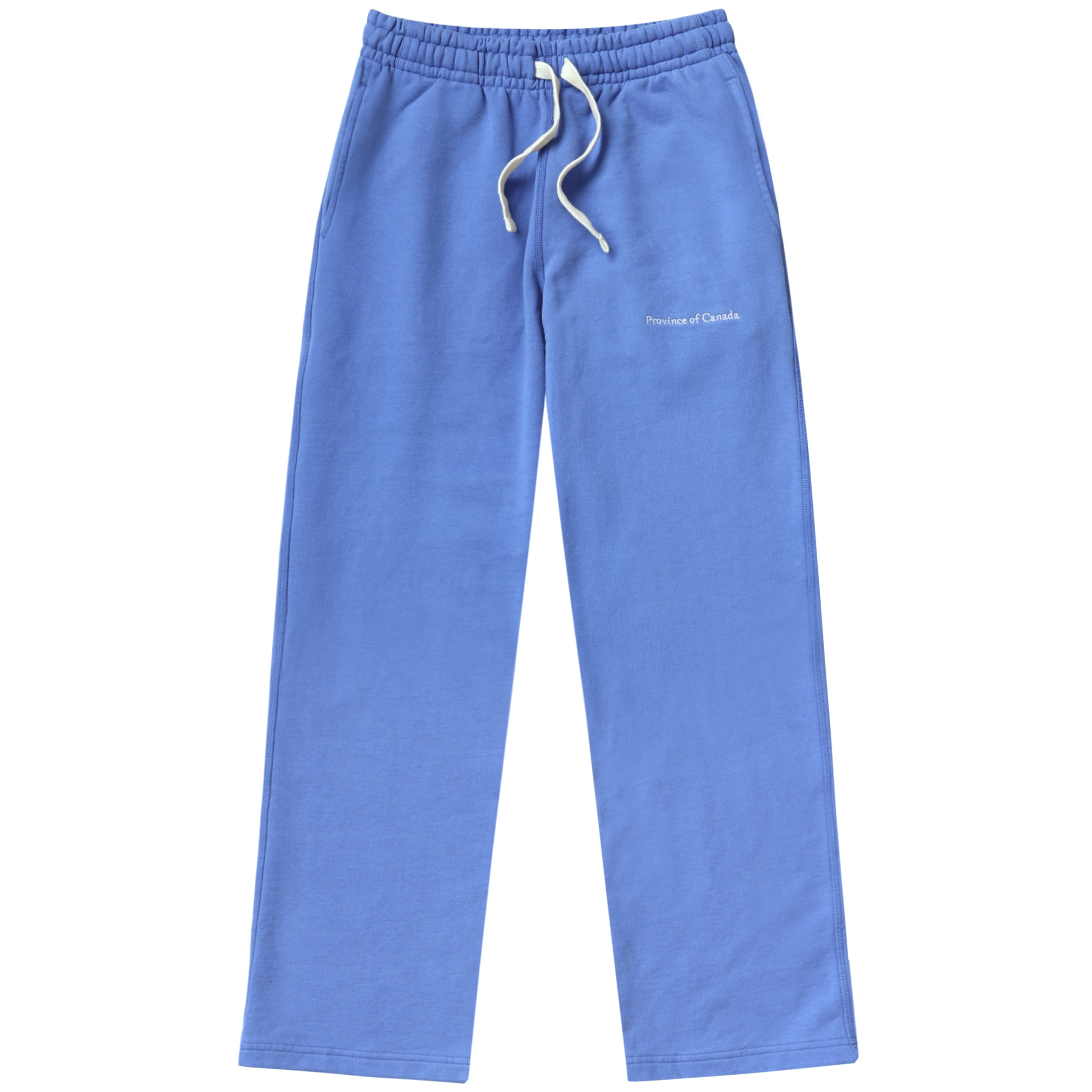 Made in Canada 100% Cotton Wide Leg French Terry Sweatpant Cerulean Blue - Unisex Province of Canada