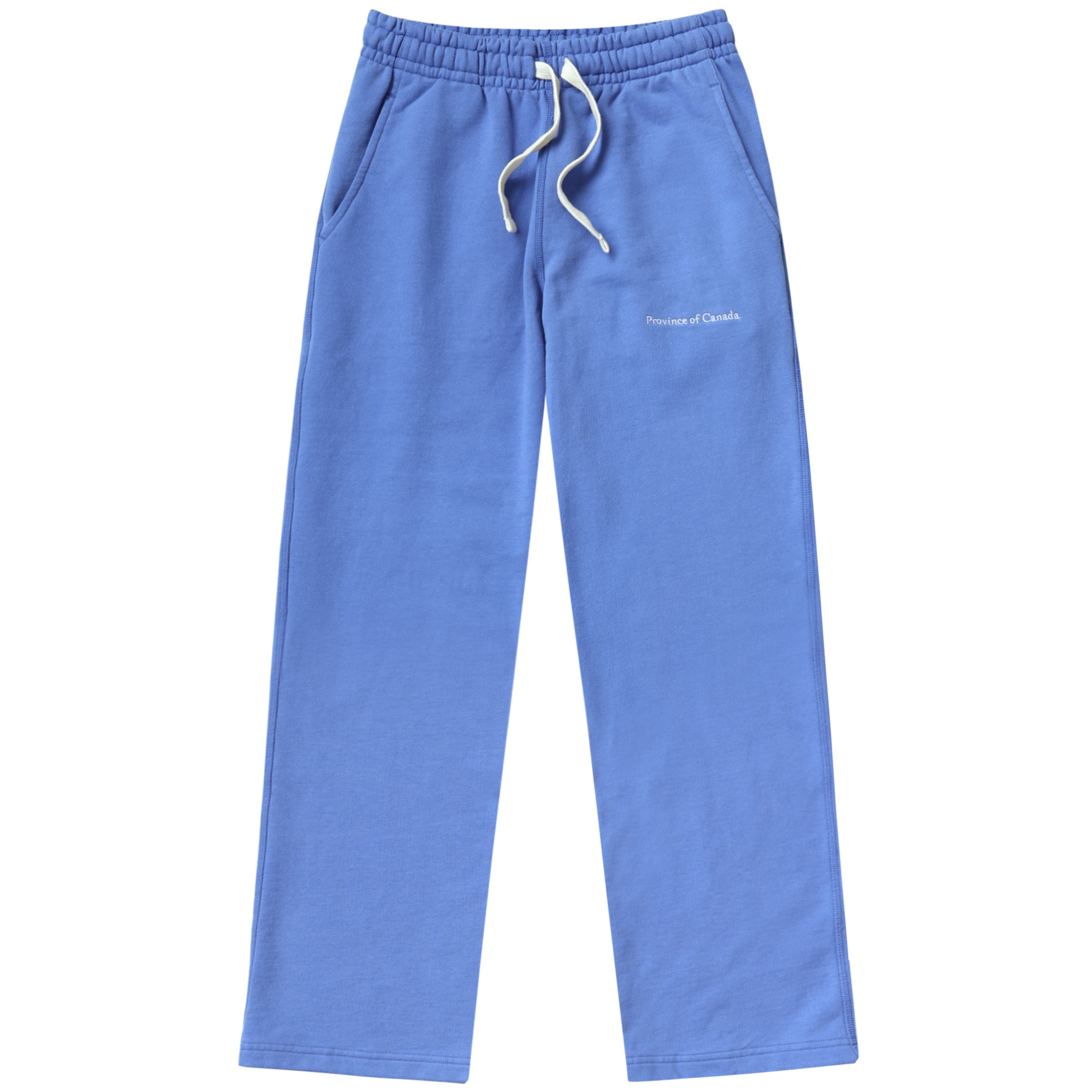Made in Canada 100% Cotton Wide Leg French Terry Sweatpant Cerulean Blue - Unisex Province of Canada