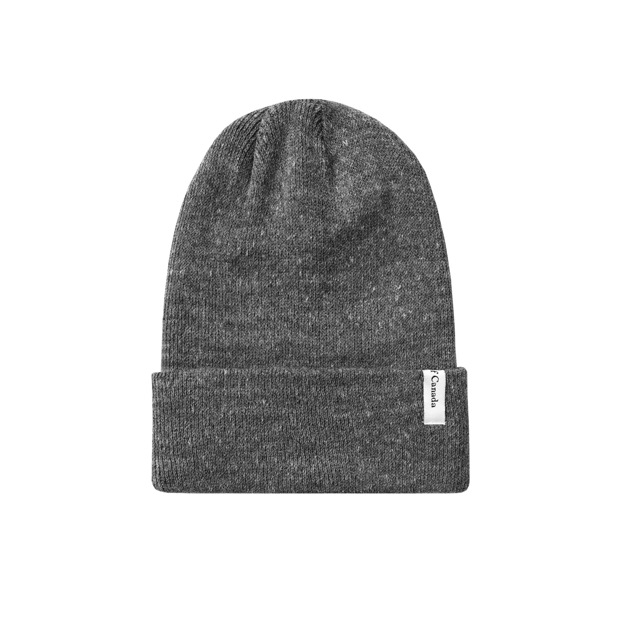 Charcoal Made in Canada Ribbed Cotton Toque Beanie - Province of Canada