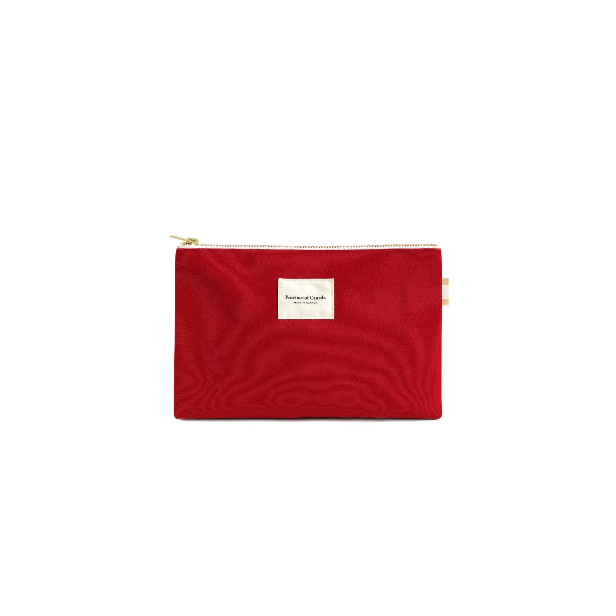 Made in Canada 100% Cotton Travel Pouch Red - Province of Canada 