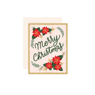 Christmas Floral Greeting Card - Made in Canada - Province of Canada