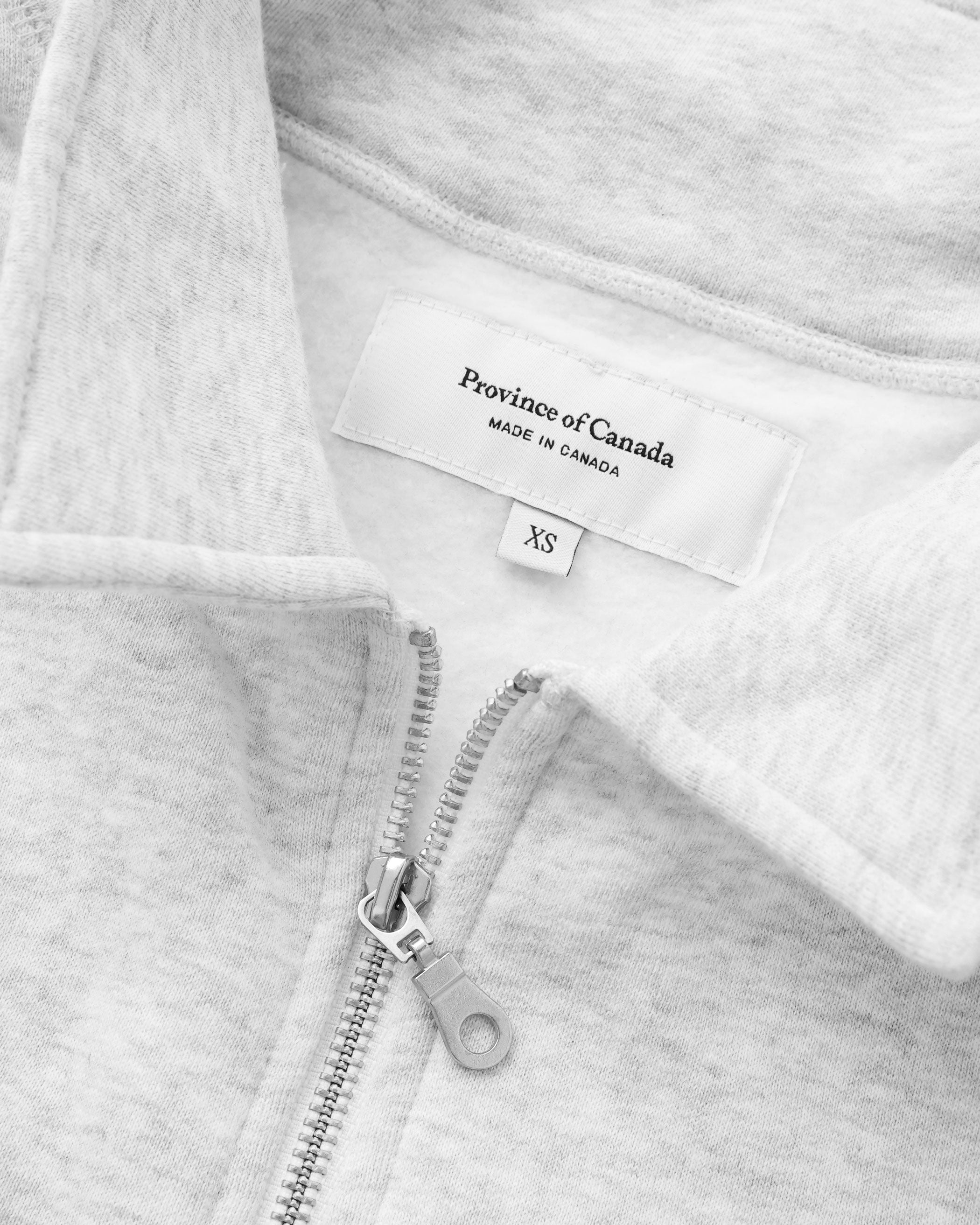 Made in Canada Lake Ontario Half Zip Fleece Sweatshirt Sweater Cloud - Unisex