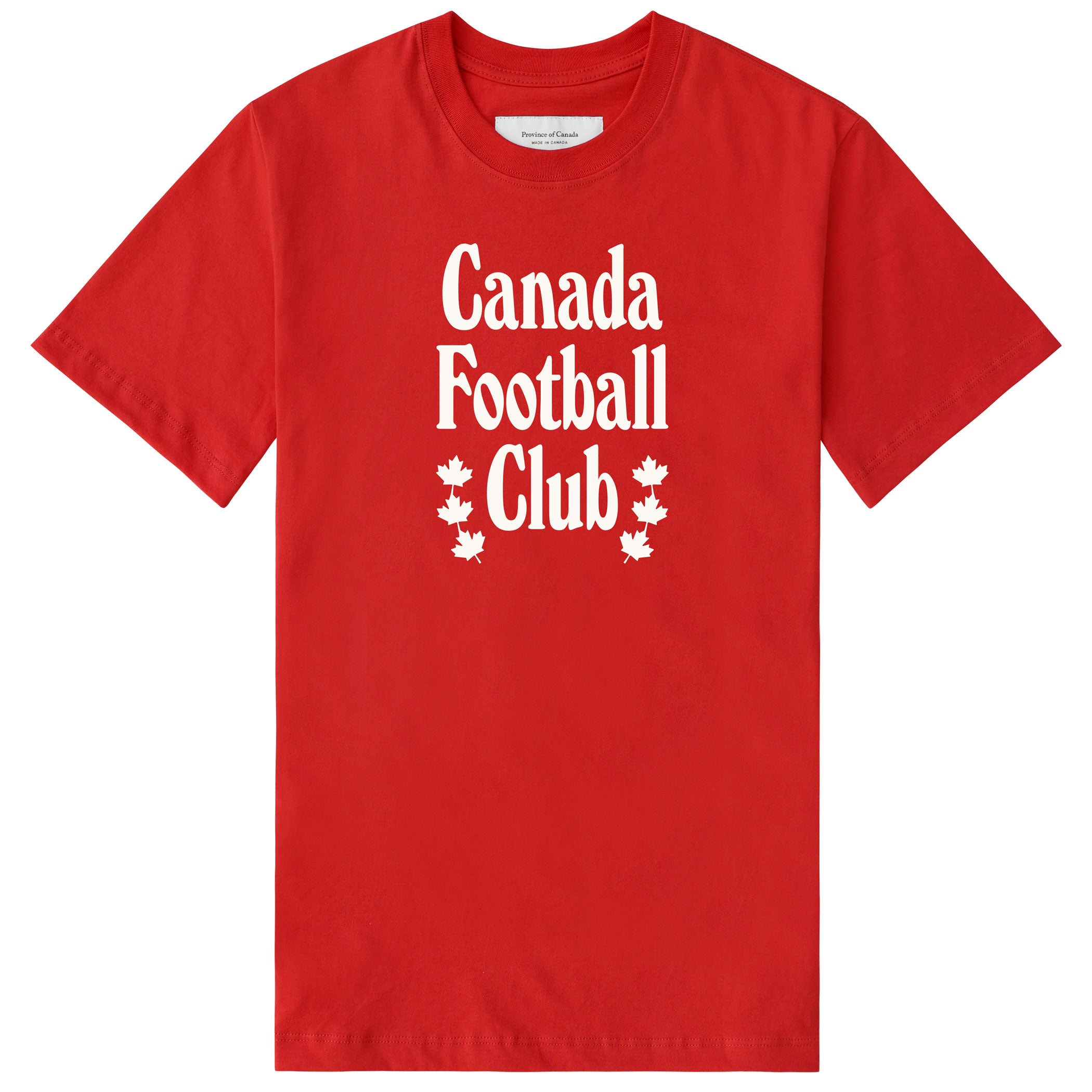 Canada Football Club Tee Red - Unisex - Province of Canada - Made