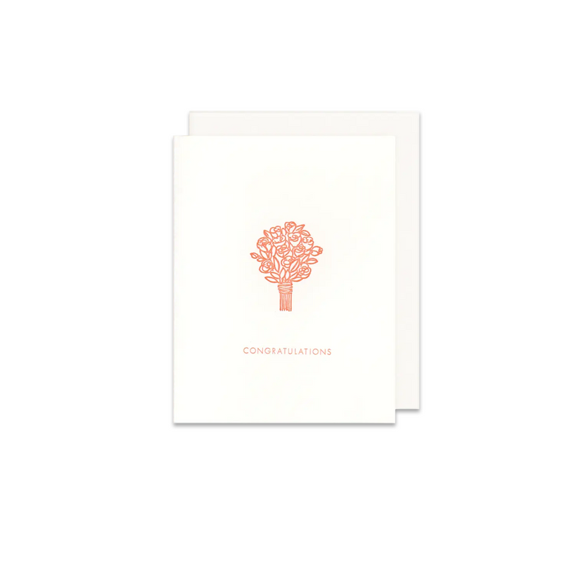 Congratulations Bouquet Greeting Card - Made in Canada - Province of Canada