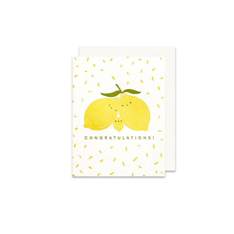 Congrats Lemons Greeting Card - Made in Canada - Province of Canada