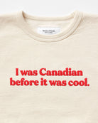 Made in Canada Fleece Cool Canadian Sweatshirt Cream - Unisex - Province of Canada 
