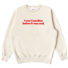 Made in Canada Fleece Cool Canadian Sweatshirt Cream - Unisex - Province of Canada 