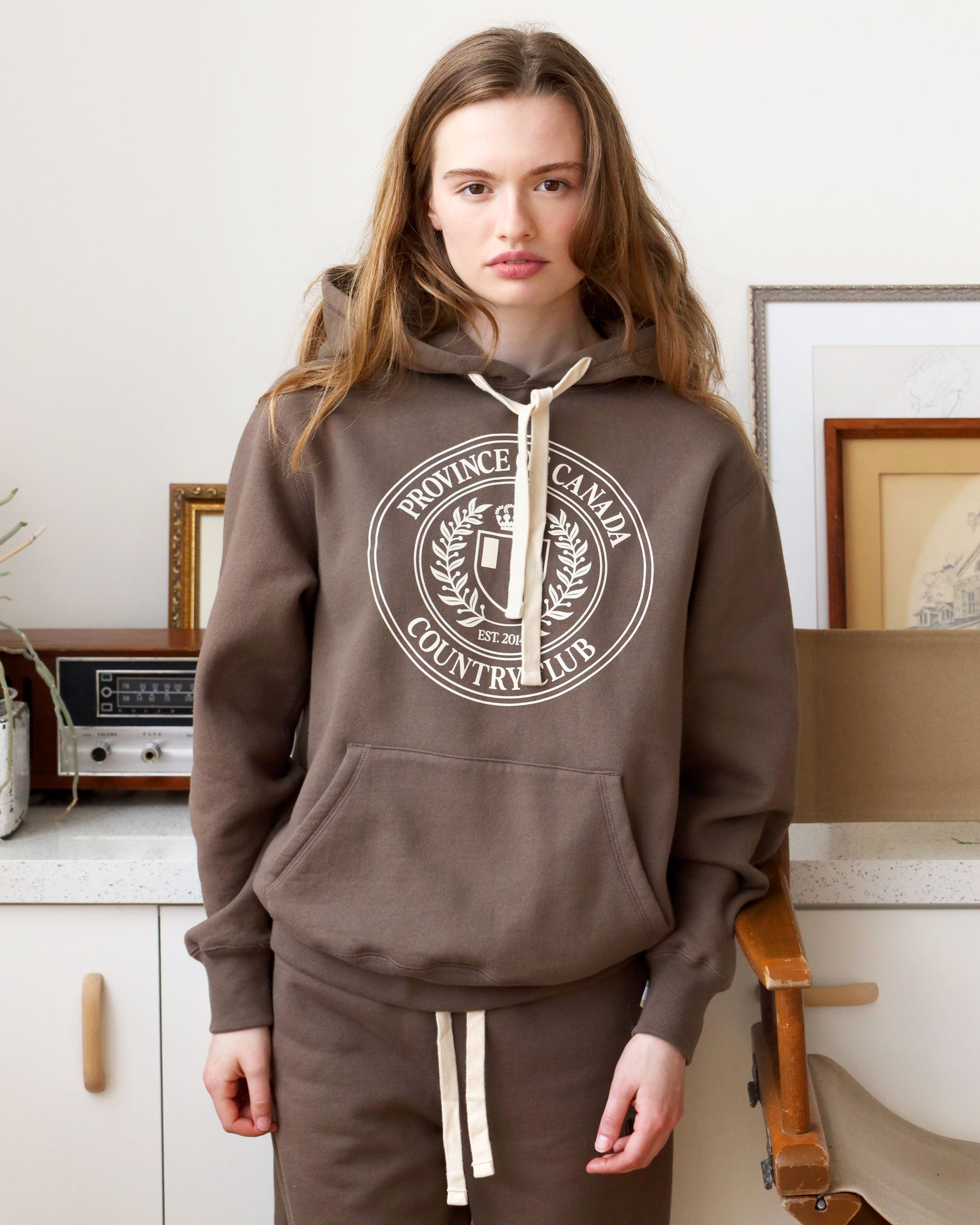 Made in Canada Country Club Fleece Hoodie Chestnut - Unisex - Province of Canada