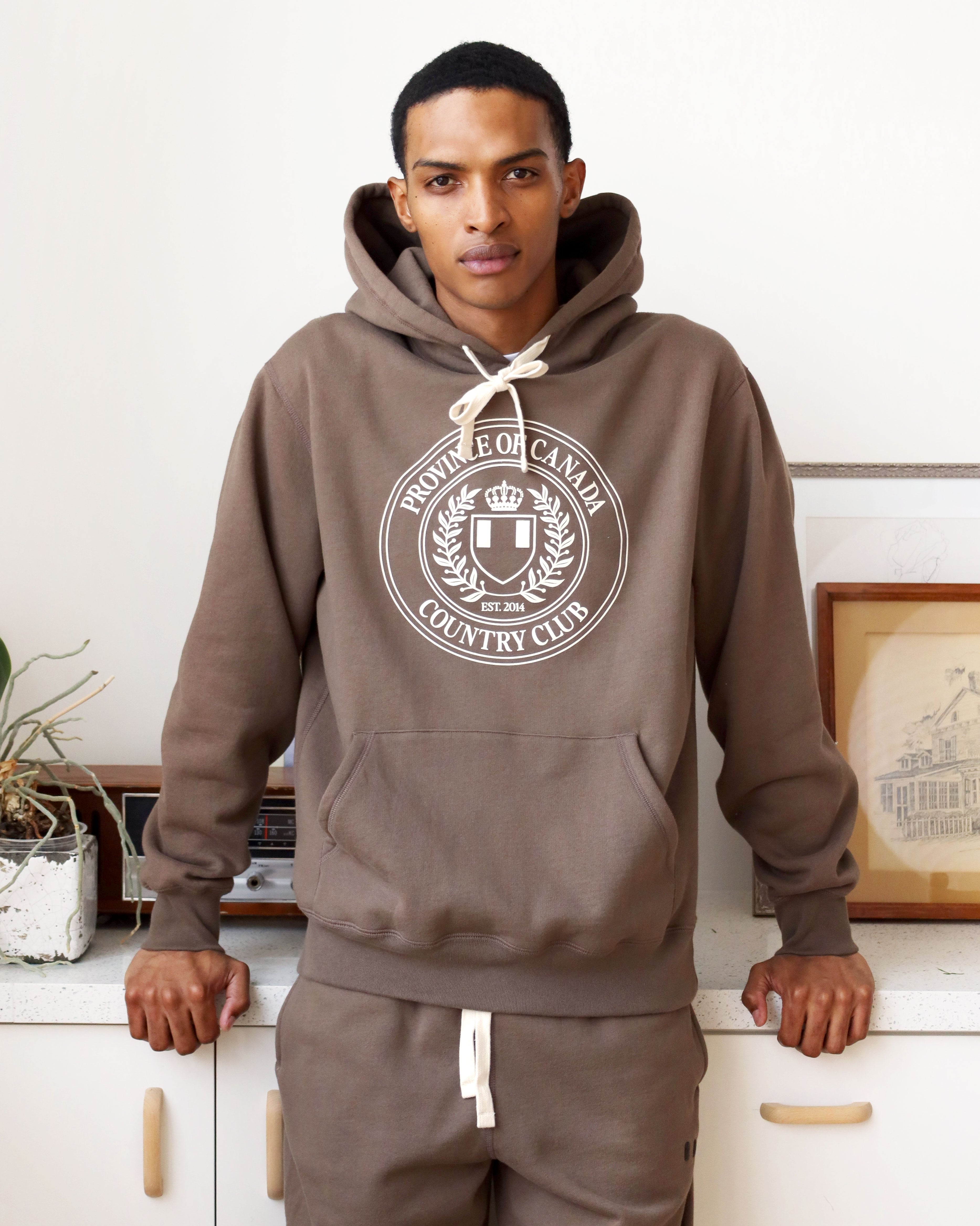 Made in Canada Country Club Fleece Hoodie Chestnut - Unisex - Province of Canada