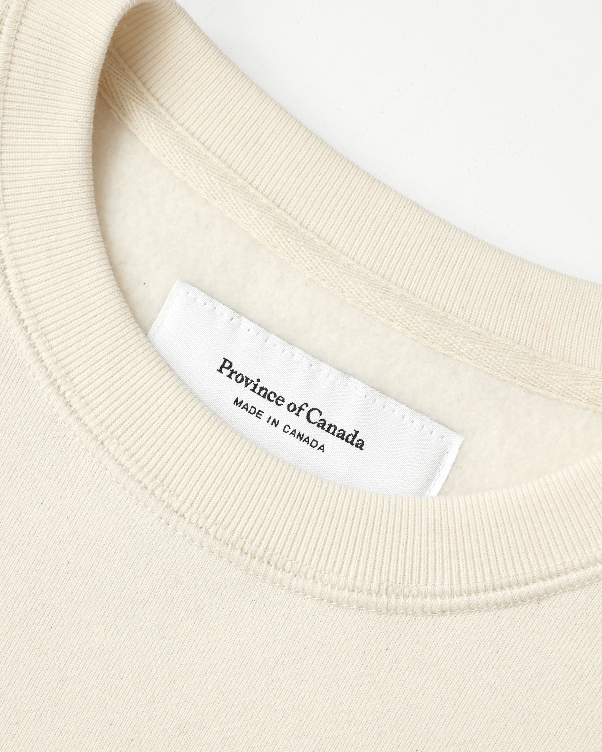 Made in Canada Fleece Beach Sweatshirt Cream - Unisex - Province of Canada 