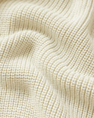 Made in Canada 100% Cotton Knit Half Zip Sweater Cream - Unisex - Province of Canada