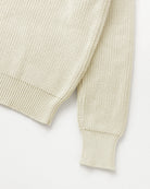 Made in Canada 100% Cotton Knit Half Zip Sweater Cream - Unisex - Province of Canada