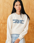 Made in Canada Montreal Bagels Sweatshirt Cream - Unisex - Province of Canada