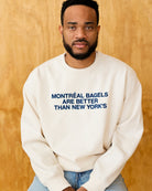 Made in Canada Montreal Bagels Sweatshirt Cream - Unisex - Province of Canada