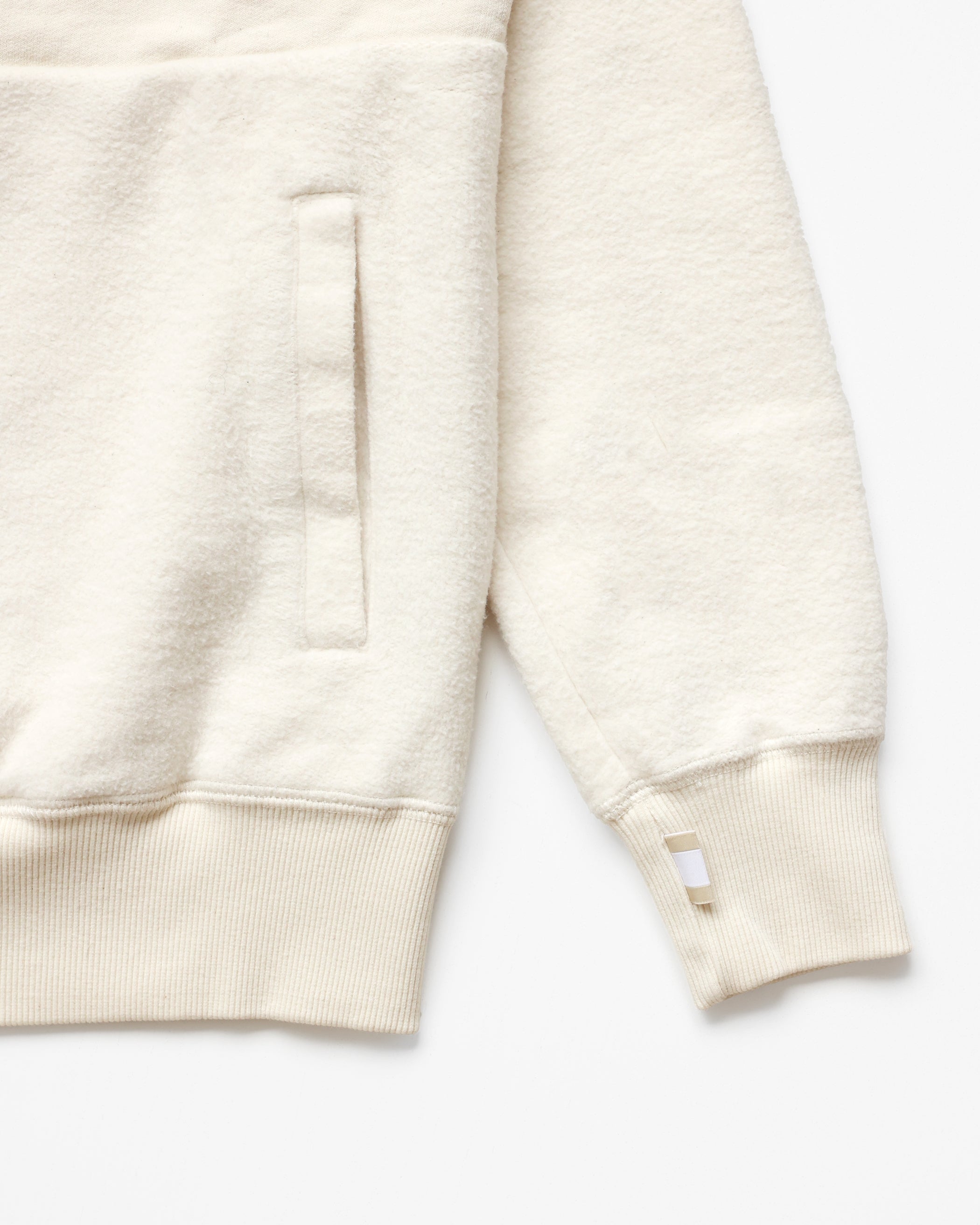 Made in Canada Reverse Fleece Pullover Cream - Unisex - Province of Canada 