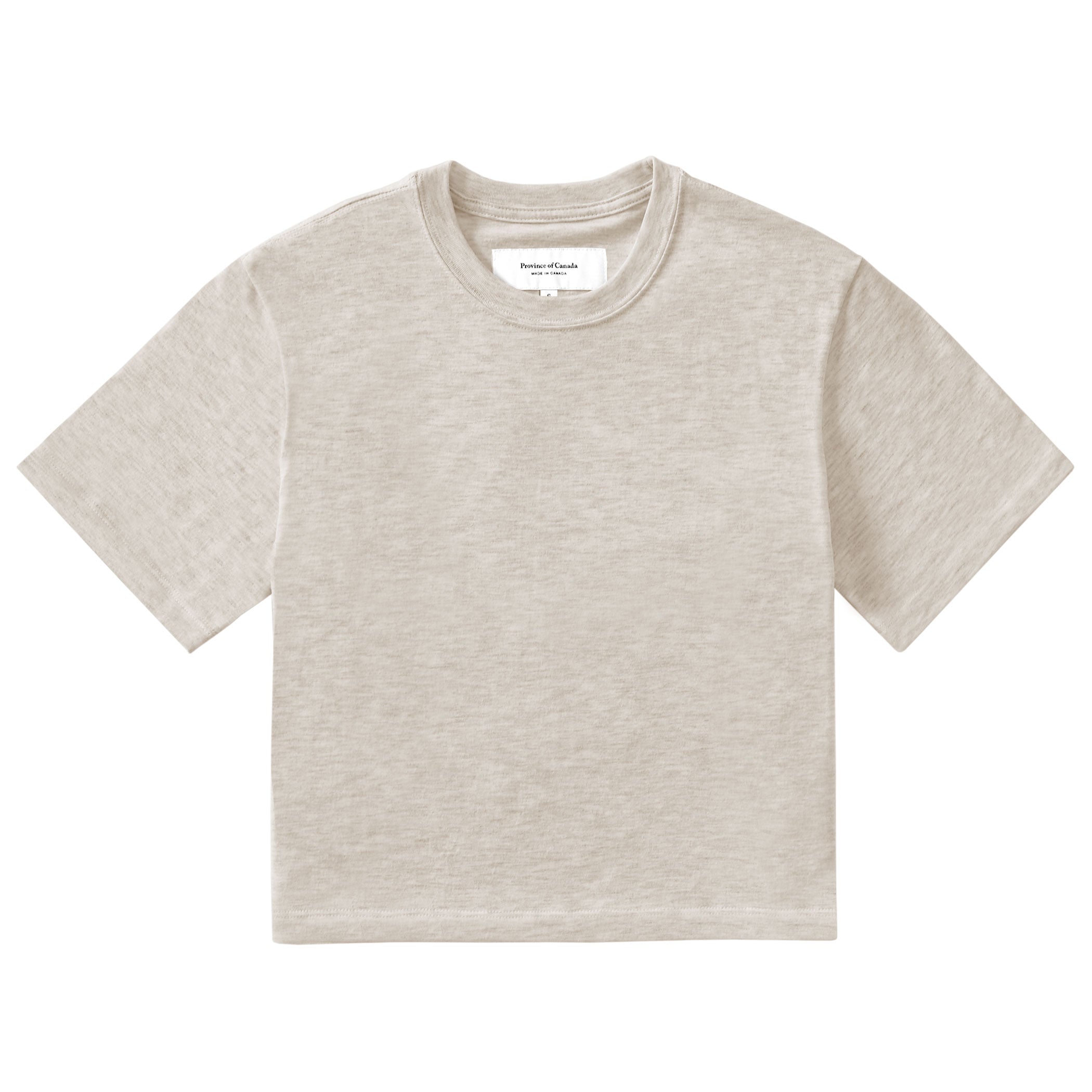 Made in Canada 100% Cotton Monday Crop Top Oatmeal