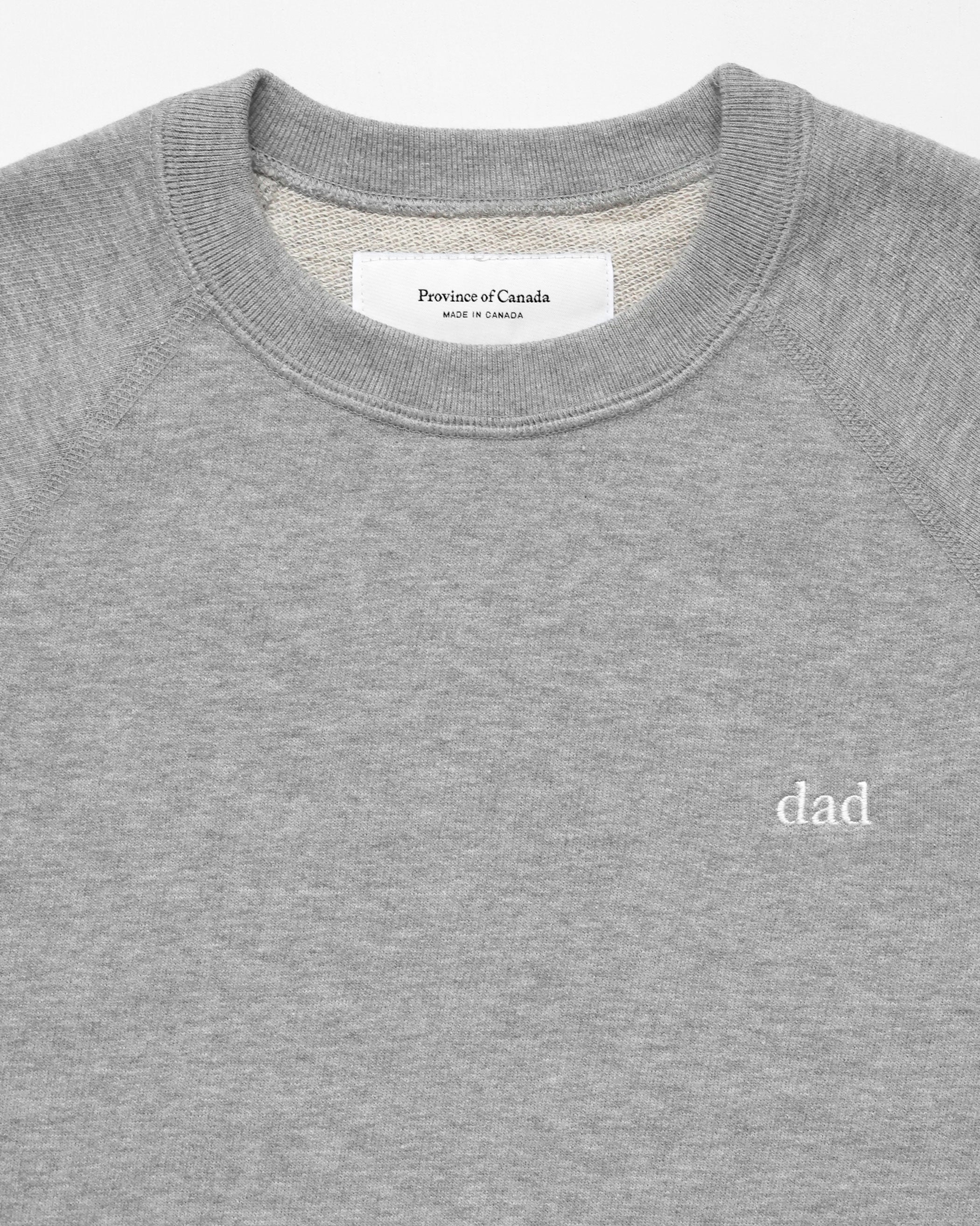 Made in Canada Dad Sweatshirt Heather Grey - Unisex - Province of Canada